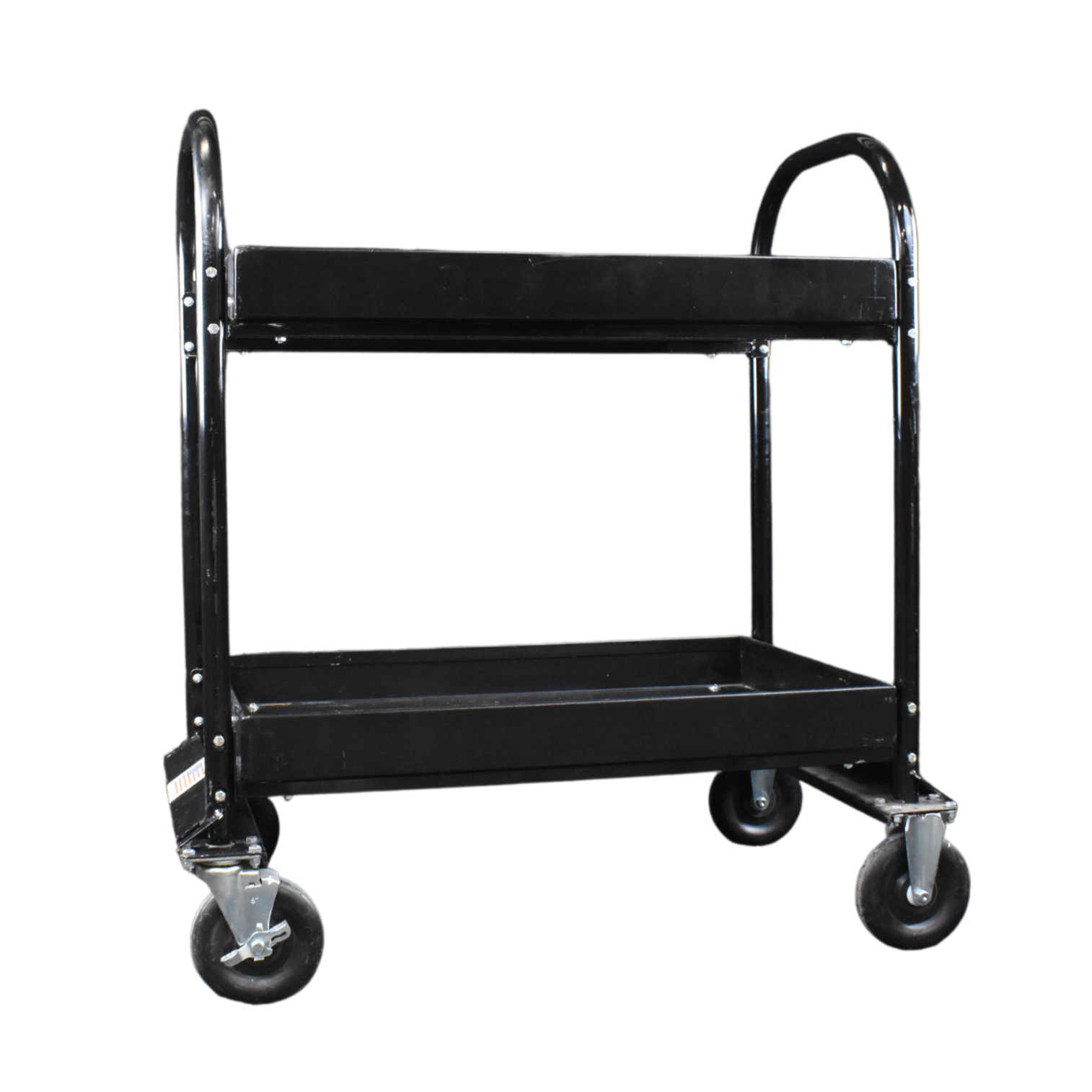 Rubbermaid Standard Utility Cart - trolley - 2 shelves - black